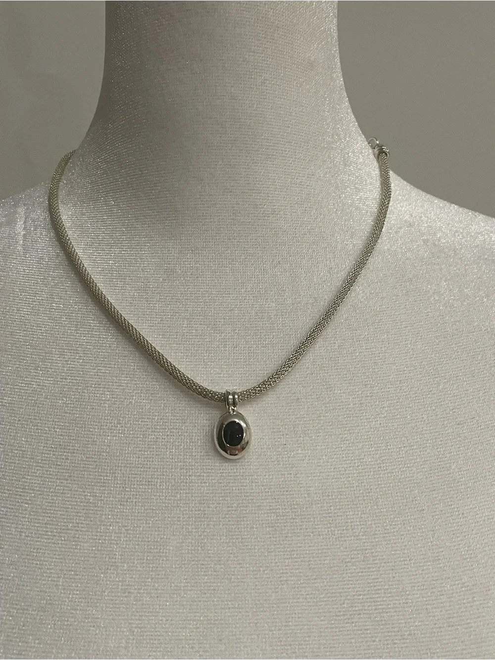 Liz Claiborne silver-tone textured rope chain necklace Women’s Jewelry